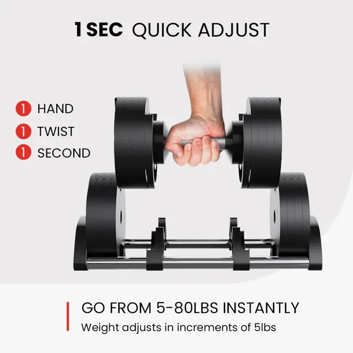 Adjustable Dumbbell – Multi-Weight (Single)