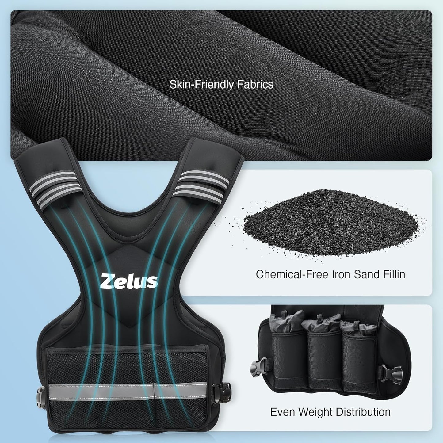 Adjustable Weighted Vest for Men & Women – for Cardio & Strength Training