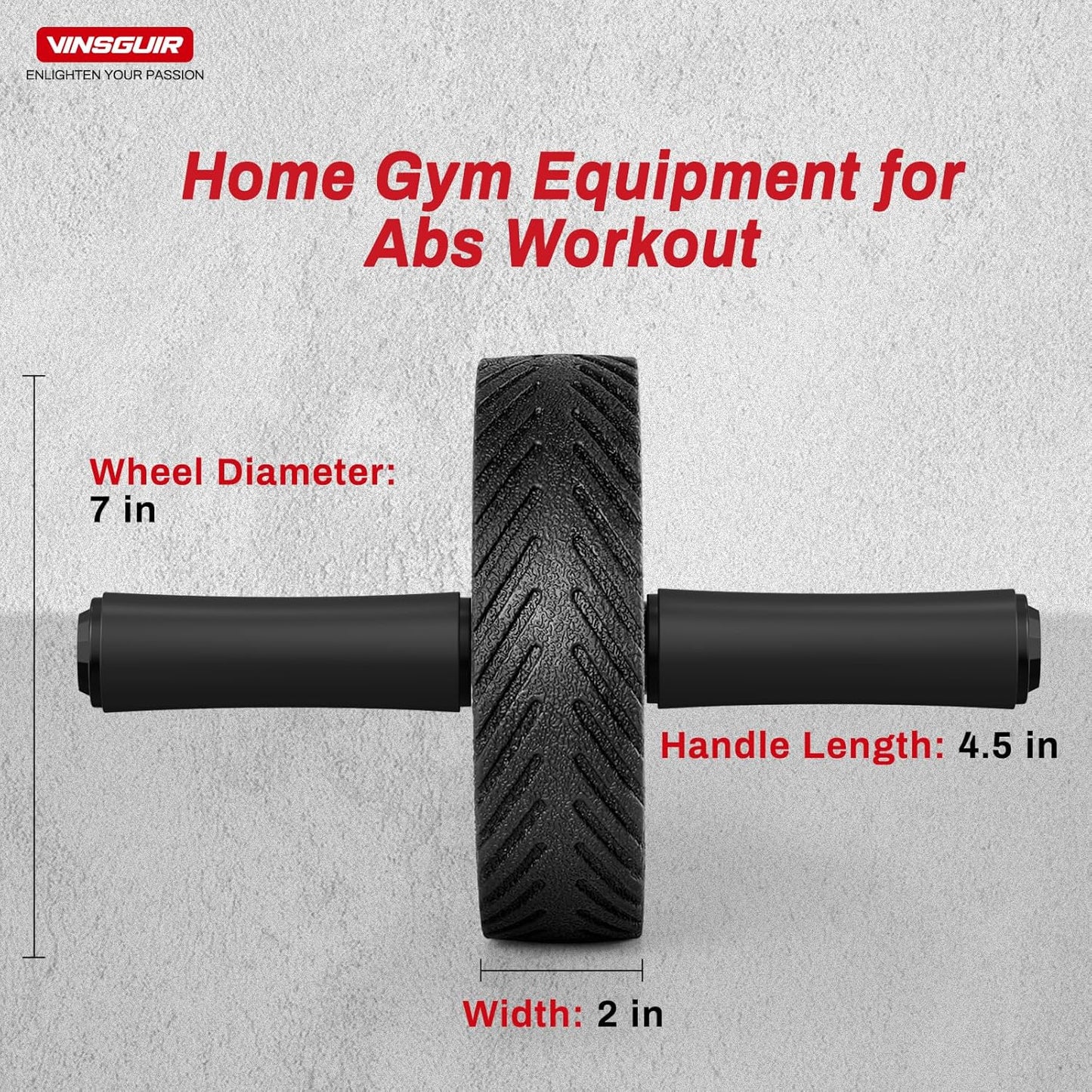 Vinsguir Ab Roller – Core & Ab Workout Equipment for Home Gym