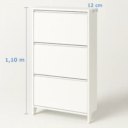 Thin Wooden Shoe Rack – 3 Doors