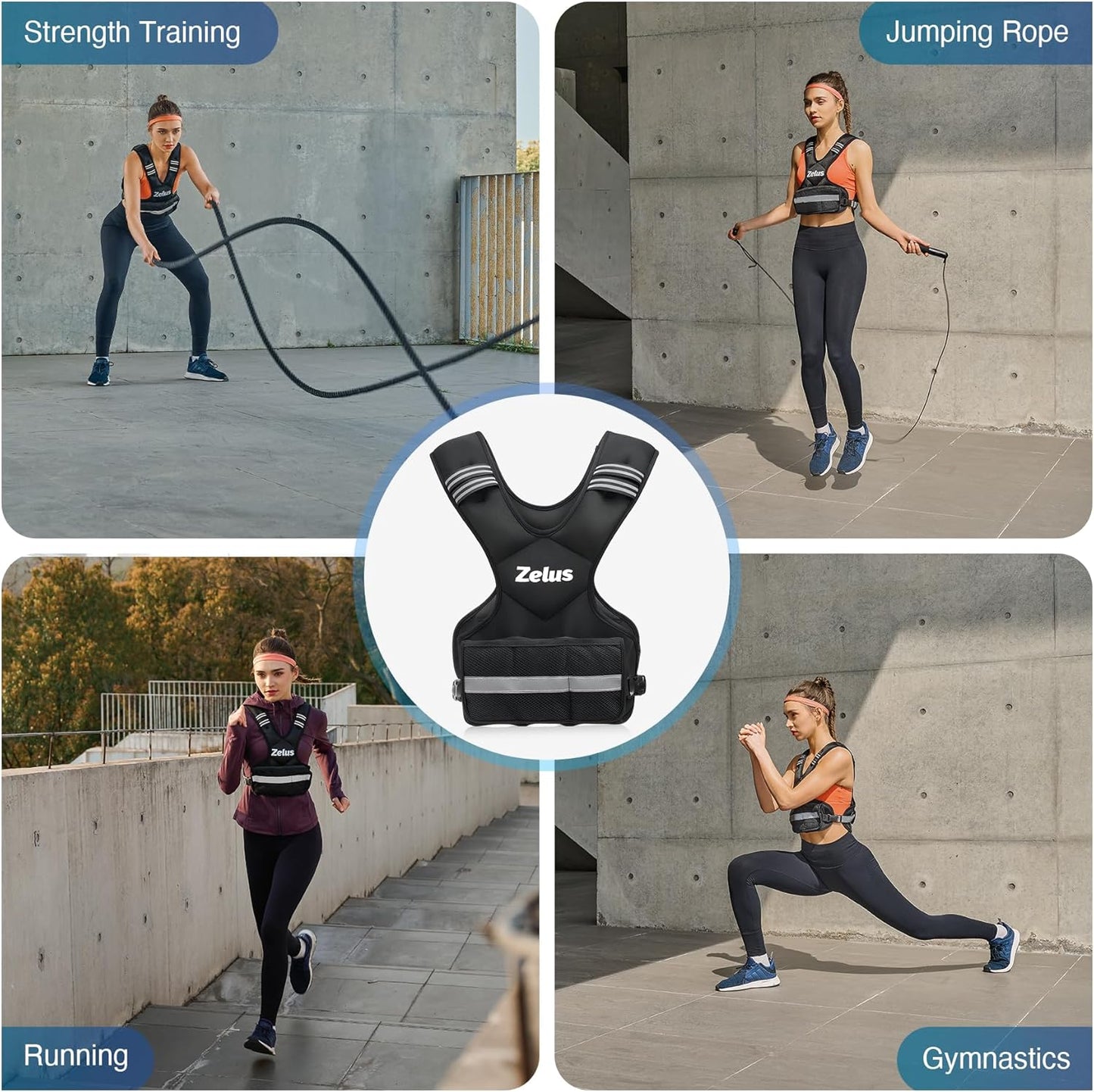 Adjustable Weighted Vest for Men & Women –  for Cardio & Strength Training