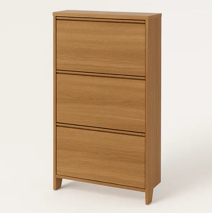 Thin Wooden Shoe Rack – 3 Doors