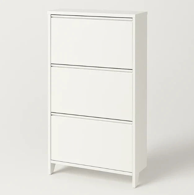 Thin Wooden Shoe Rack – 3 Doors
